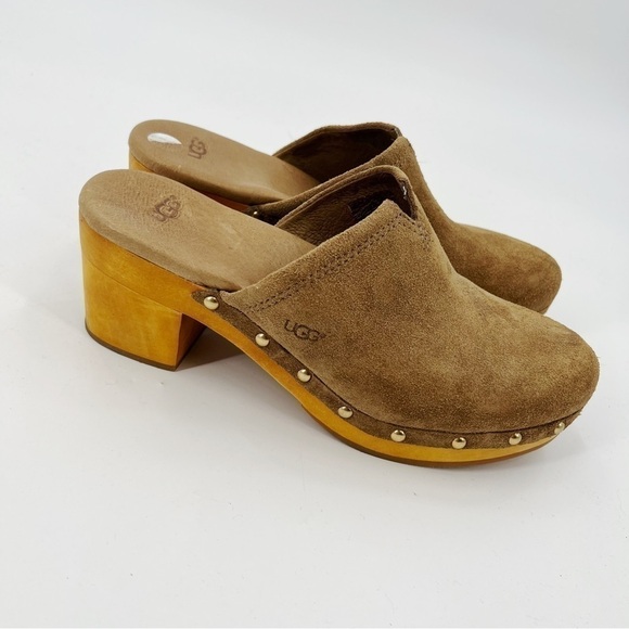Ugg suede brown clogs size 9 - Picture 2 of 9